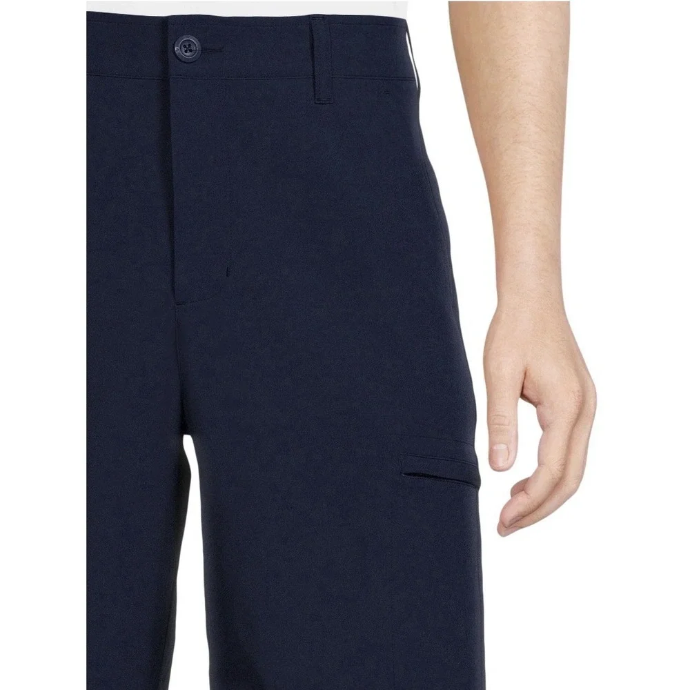 Birdie Bound-Big Men's-Cargo Golf Shorts-Inseam 9inch-Size 44-Navy Blue